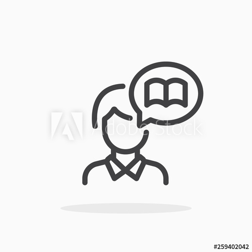 500x500 Storytelling Icon In Line Style Editable Stroke