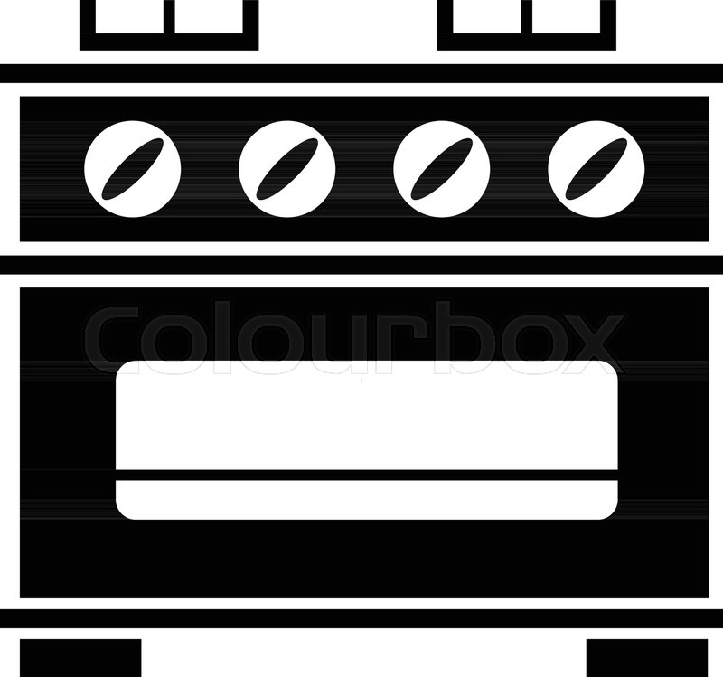 Kitchen Stove Icon Simple Stock Vector Colourbox 800x749 Kitchen Stove Icon Simple Stock Vector Colourbox