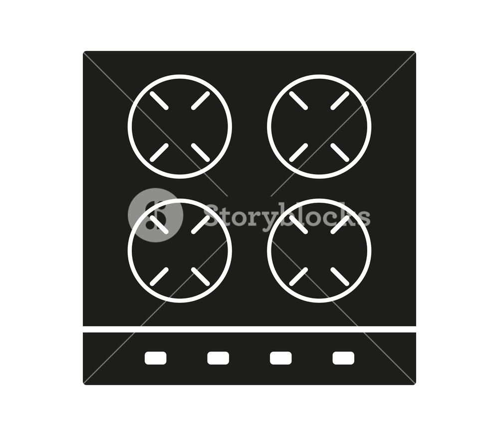 Gas Stove Icon On White Background Royalty Free Stock Image 1000x875 Gas Stove Icon On White Background Royalty Free Stock Image