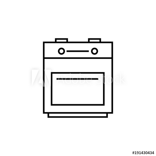 Kitchen Stove Icon Element For Mobile Concept And Web Apps Thin 500x500 Kitchen Stove Icon Element For Mobile Concept And Web Apps Thin