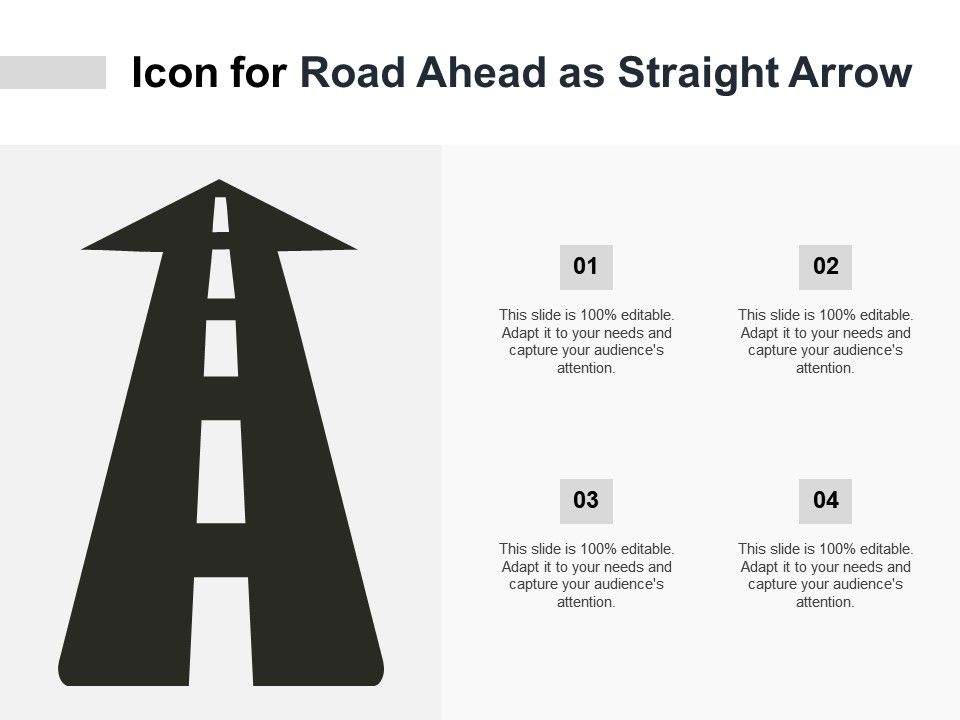 Icon For Road Ahead As Straight Arrow Presentation Graphics 960x720 Icon For Road Ahead As Straight Arrow Presentation Graphics