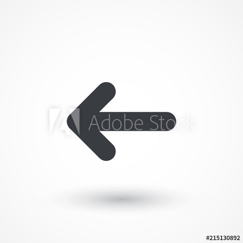 Left Back Straight Arrow Icon 500x500 Left Back Straight Arrow Icon