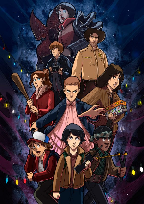 600x849 Spooky Stranger Things Fan Art Posters