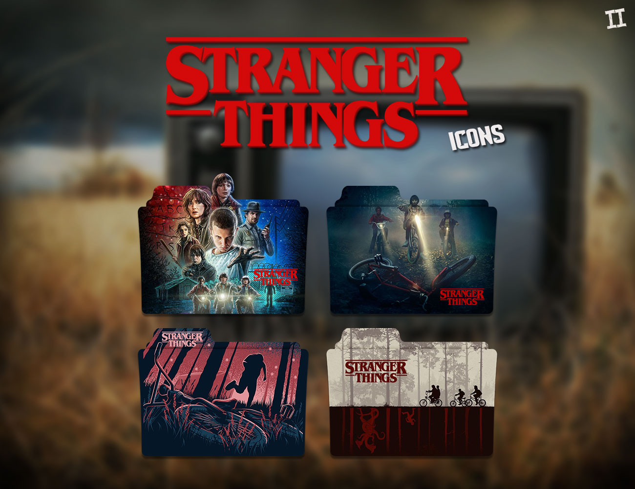 1300x1000 Stranger Things Folder Icon Ii