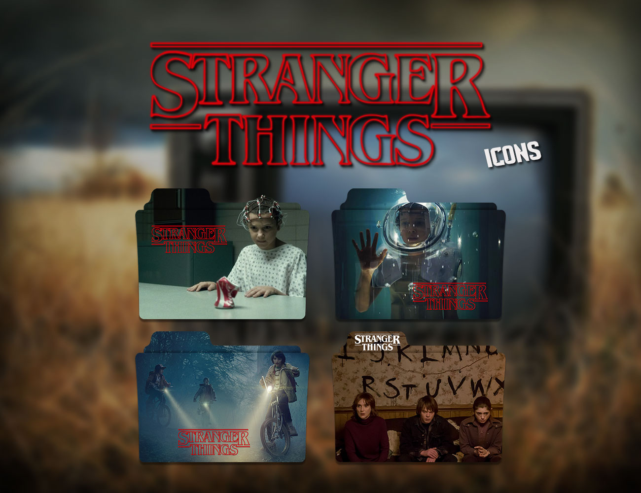 1300x1000 Stranger Things Folder Icon