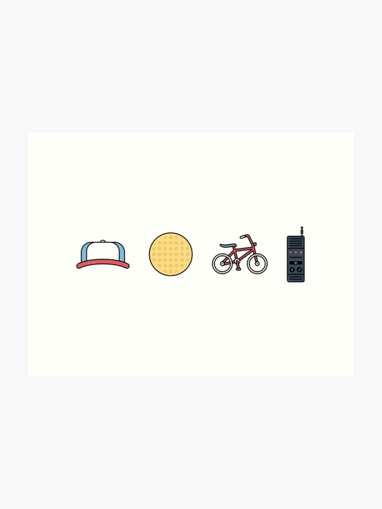 750x1000 Stranger Things Icons Dustin Eggos Bikes Walkie Talkies