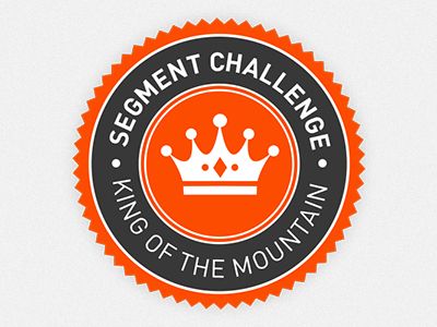 400x300 Strava Segment Challenge Kom Badge Orange Design Logos, Orange