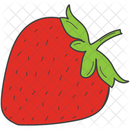 256x256 Strawberry Icon Of Doodle Style