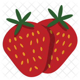 256x256 Strawberry Icon Of Flat Style