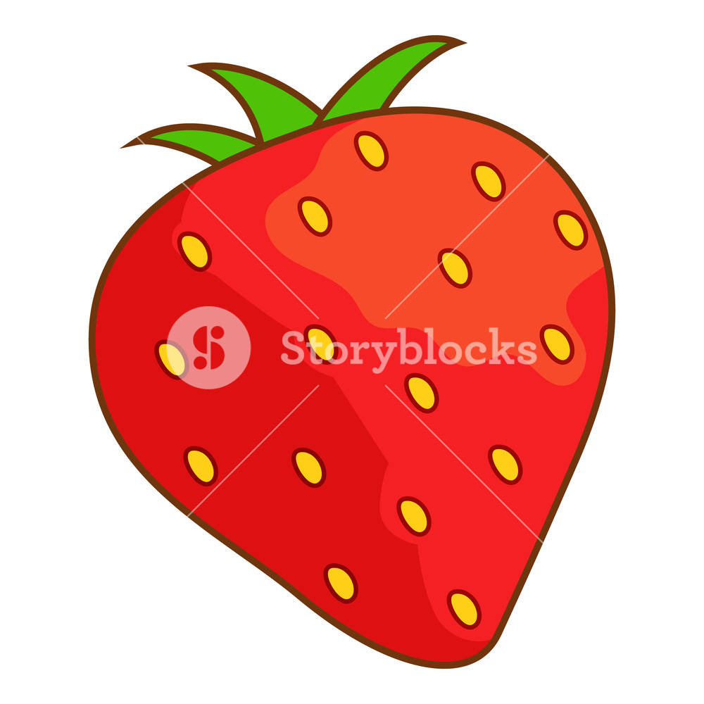 1000x1000 Strawberry Icon Cartoon Illustration Of Strawberry Vector Icon