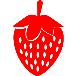 256x256 Red Strawberry Icon