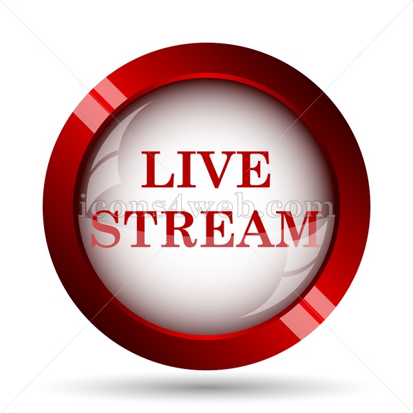 Live Stream Website Icon High Quality Web Button 600x600 Live Stream Website Icon High Quality Web Button