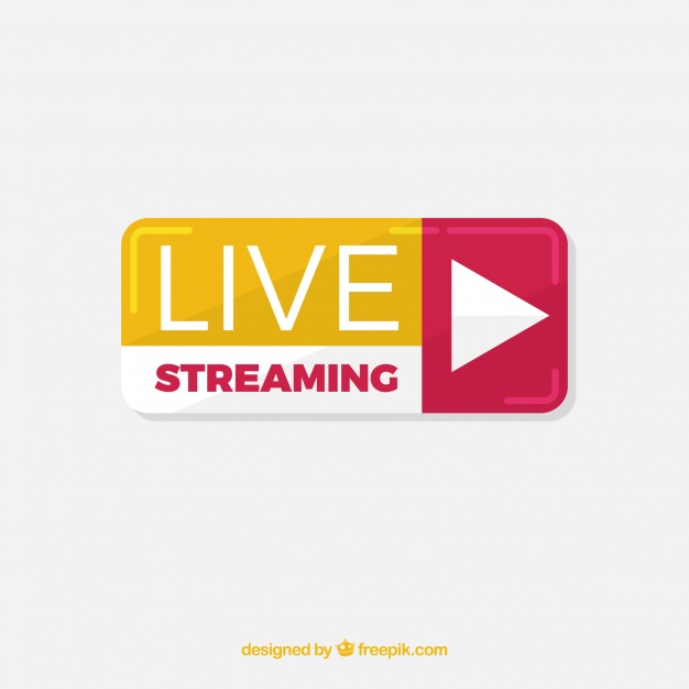 626x626 Modern Live Streaming Icon With Flat Design Vector Free Download