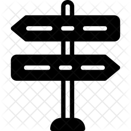 256x256 Street Icon Of Glyph Style