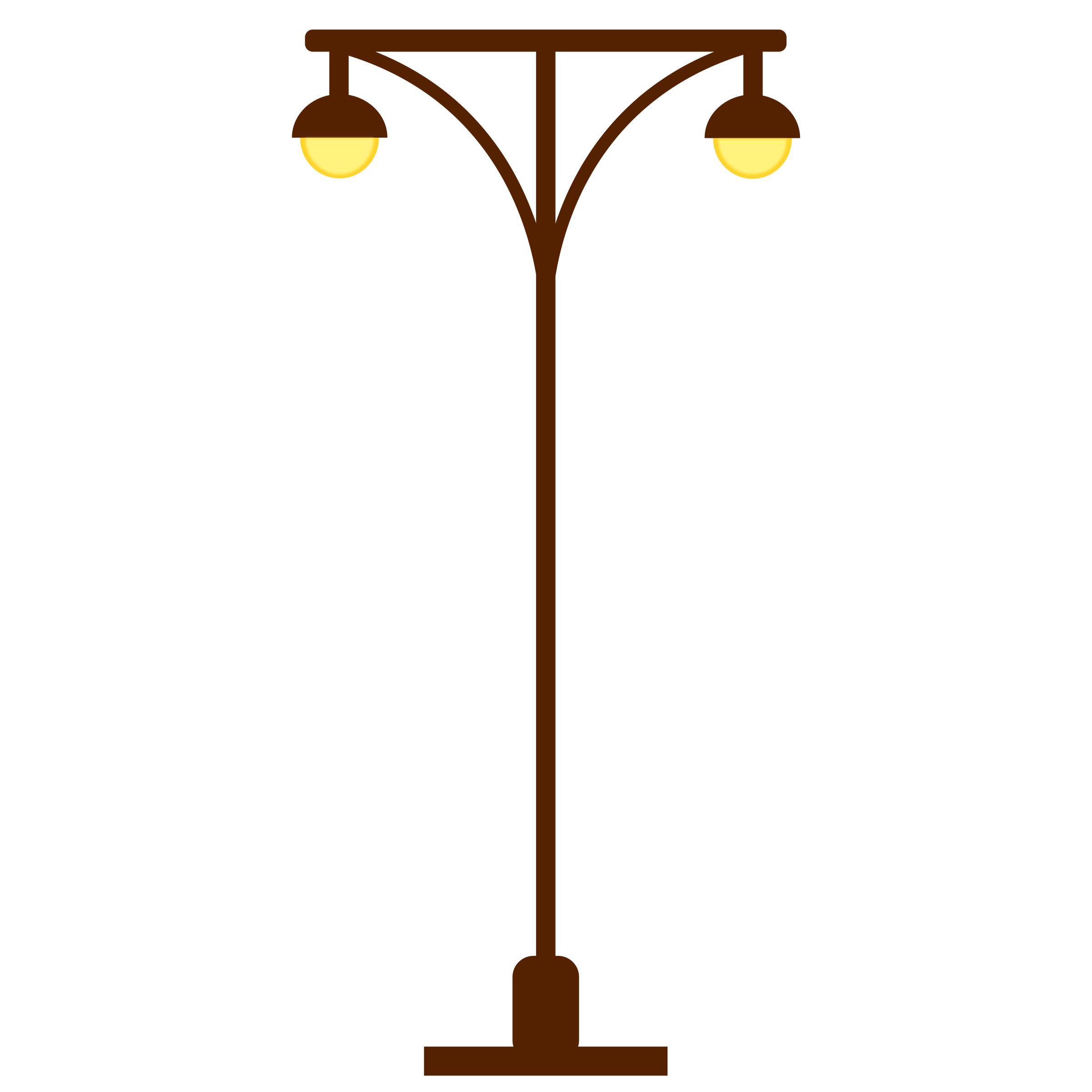 2400x2400 Street Lamp Post Light Post, Two Lights Icons Png