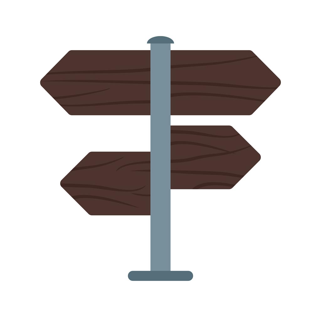 1024x1024 Street Sign Flat Multicolor Icon