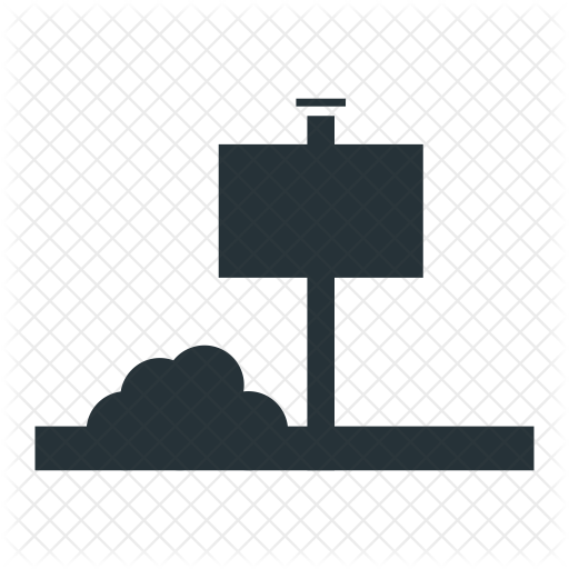 512x512 Street Sign Icon Of Glyph Style