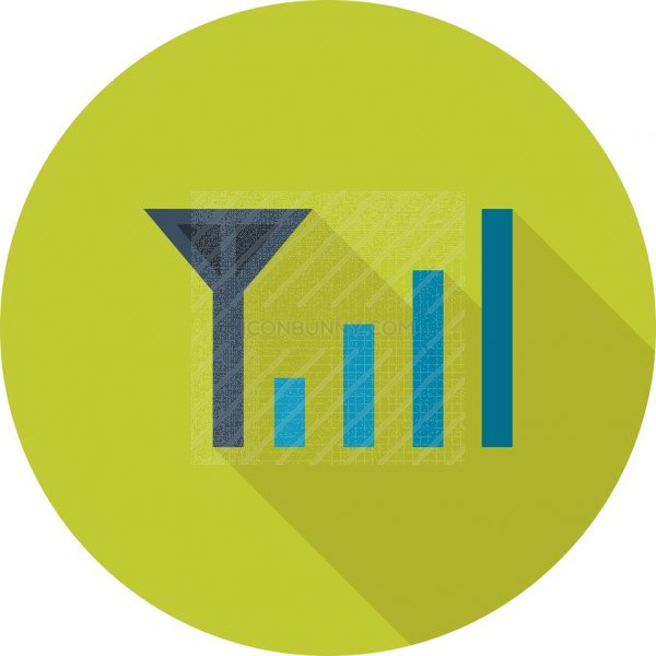 600x600 Mobile Signal Strength Flat Shadowed Icon