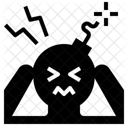 256x256 Stress Icon Of Glyph Style
