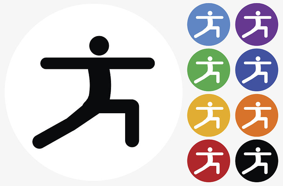 900x593 Stretch Icon On Flat Color Circle Buttons