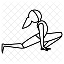 256x256 Stretch Icon Of Line Style