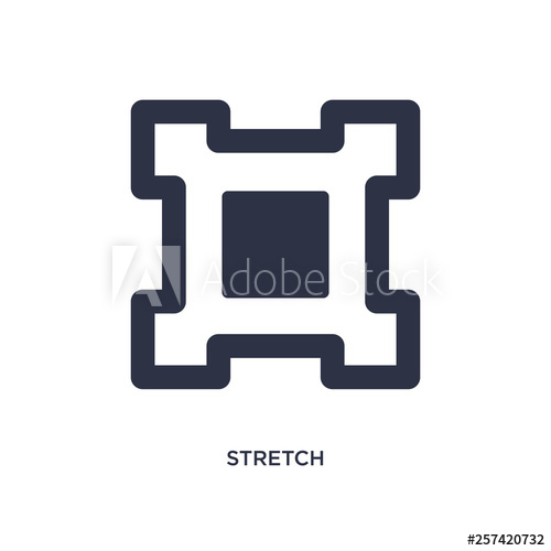 500x500 Stretch Icon On White Background Simple Element Illustration