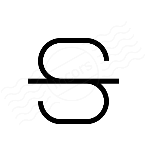 512x512 Iconexperience I Collection Font Style Strikethrough Icon