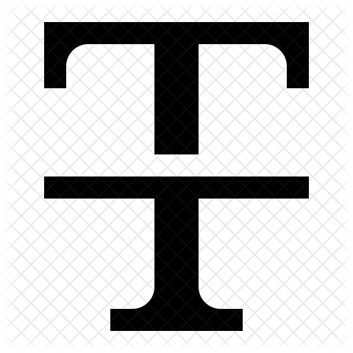 512x512 Strikethrough Icon Of Glyph Style