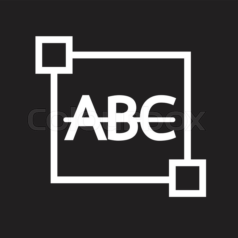 800x800 Strikethrough Text Edit Letter Icon Stock Vector Colourbox