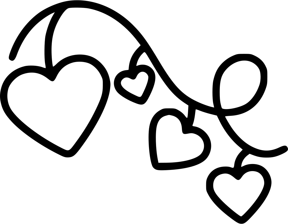 980x762 Hearts On String Png Icon Free Download