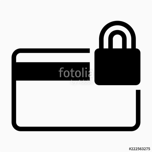 Glyph Magnetic Stripecredit Card Is Locked Pixel Perfect Vector 500x500 Glyph Magnetic Stripecredit Card Is Locked Pixel Perfect Vector