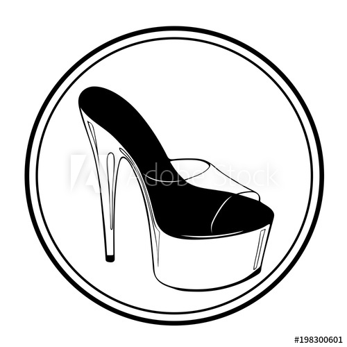 Logo Pole Dance Lettering With Pole Dance Stripper Shoes Hand 500x500 Logo Pole Dance Lettering With Pole Dance Stripper Shoes Hand
