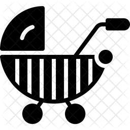256x256 Stroller Icon Of Glyph Style