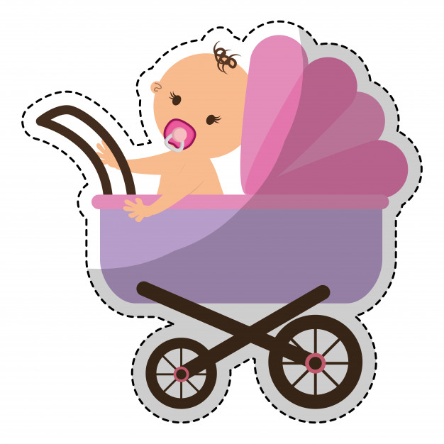 626x626 Baby Stroller Icon Image Vector Premium Download