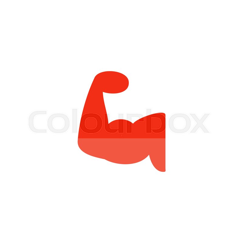 800x800 Strong Icon Vector Flat Simple Color Stock Vector Colourbox