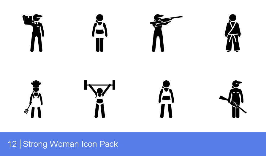 896x528 Download Strong Woman Icon Pack