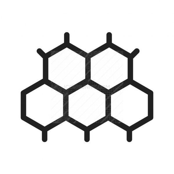 Molecular Structure Line Icon 600x600 Molecular Structure Line Icon