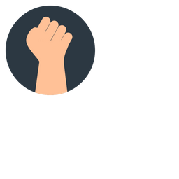 256x256 Hand, Strongest, Business, Struggle Icon Of Flat Style