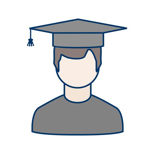 Vector Male Student Icon 490x490 Vector Male Student Icon
