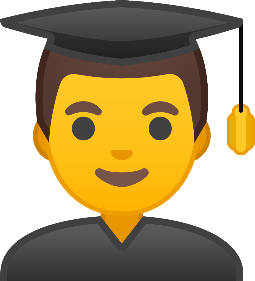 873x961 Emoji Graduation Png