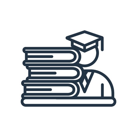 450x450 Student Icon Vector Isolated On White Background, Student