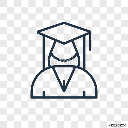 500x500 Student Icons Isolated On Transparent Background Modern