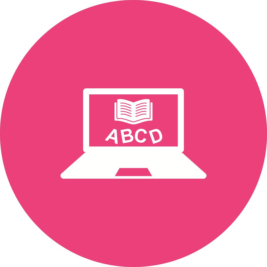 1024x1024 Online Study Flat Round Icon