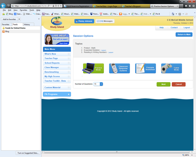 640x512 Study Island With Clickers
