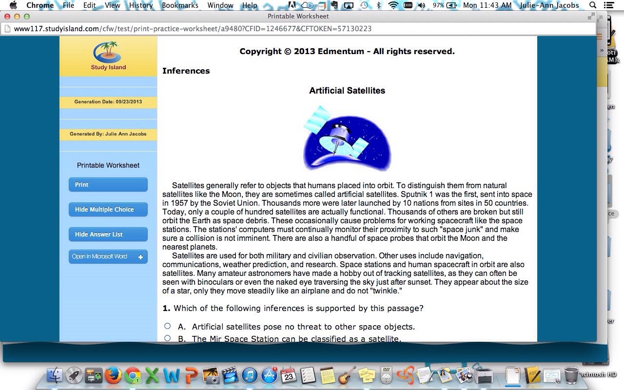 1280x800 How To Create Handouts On Study Island Recipe Tech Tutorials