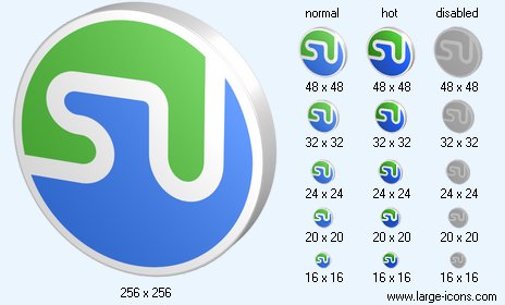 464x280 Stumbleupon Icon Free Social Icons