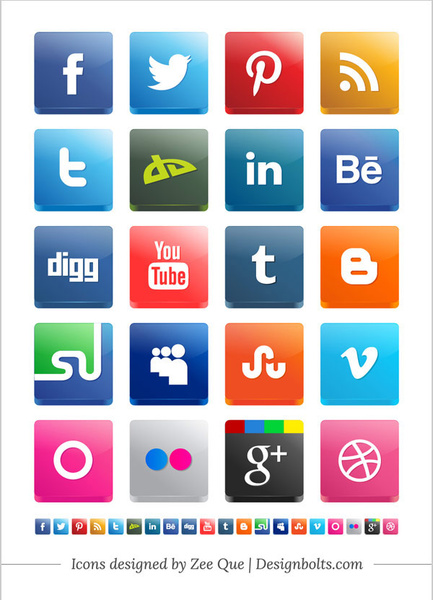 433x600 Free Vector Social Media Icon Pack Including New Twitter