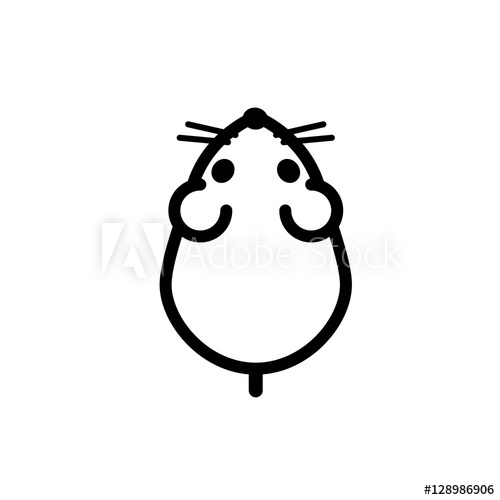 500x500 Manual Of Laboratory Mouse Stylish Icon For Web And Print Marking