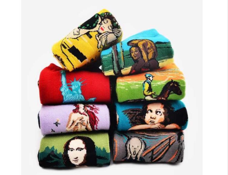 754x577 Mona Lisa Fashion Socks For Stylish Icon