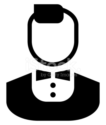 372x439 Stylish Man Icon Stock Vector